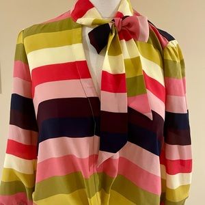 NWOT 7th Avenue New York & Company Striped Blouse Women’s size Medium